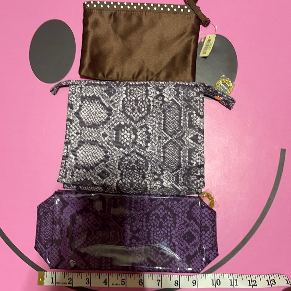 Estée Lauder/ Bath & Body Works Travel/ Cosmetic Bags Bundle Of Three